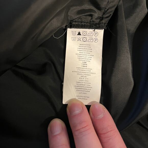 Michael Kors MK Drawcord Full Zip Hooded Anorak Jacket Black Size XS - Picture 8 of 9